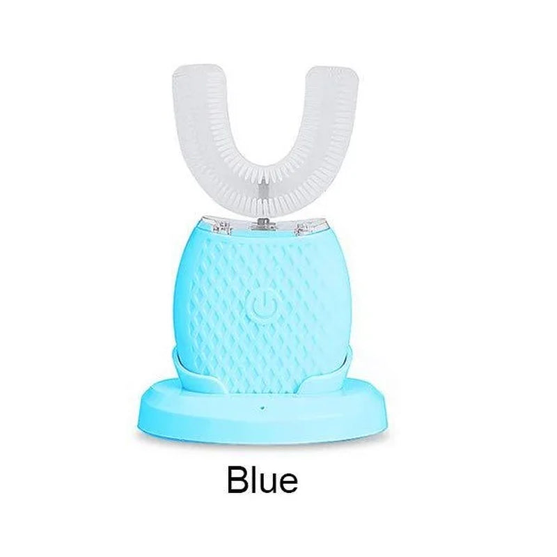 Automatic 360° Sonic Silicone U-Shape Toothbrush for Complete Mouth Cleaning and Whitening