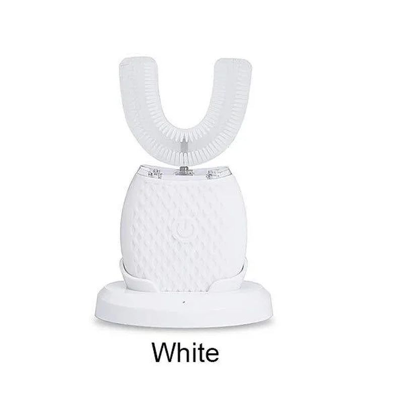 Automatic 360° Sonic Silicone U-Shape Toothbrush for Complete Mouth Cleaning and Whitening